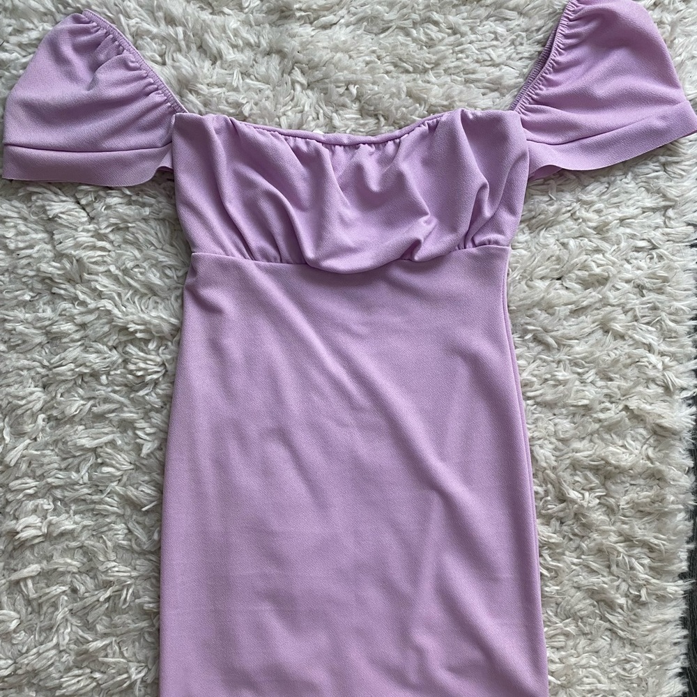 Puff sleeve mini dress milkmaid